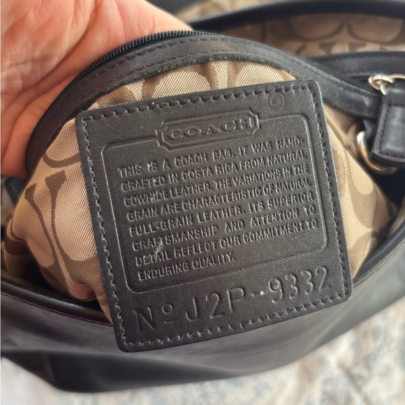 Coach Vintage Leather Legacy Saddle Flap Black City Crossbody Bag 9332 - Picture 10 of 11